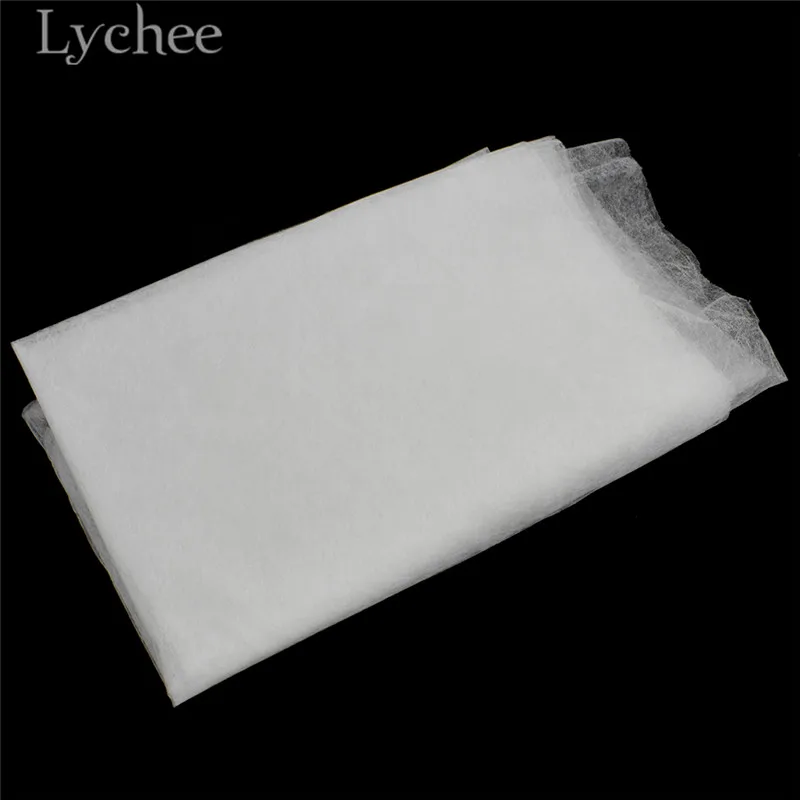 Lychee 1 м x белый подкладочный материал высокое качество утюг на двусторонняя