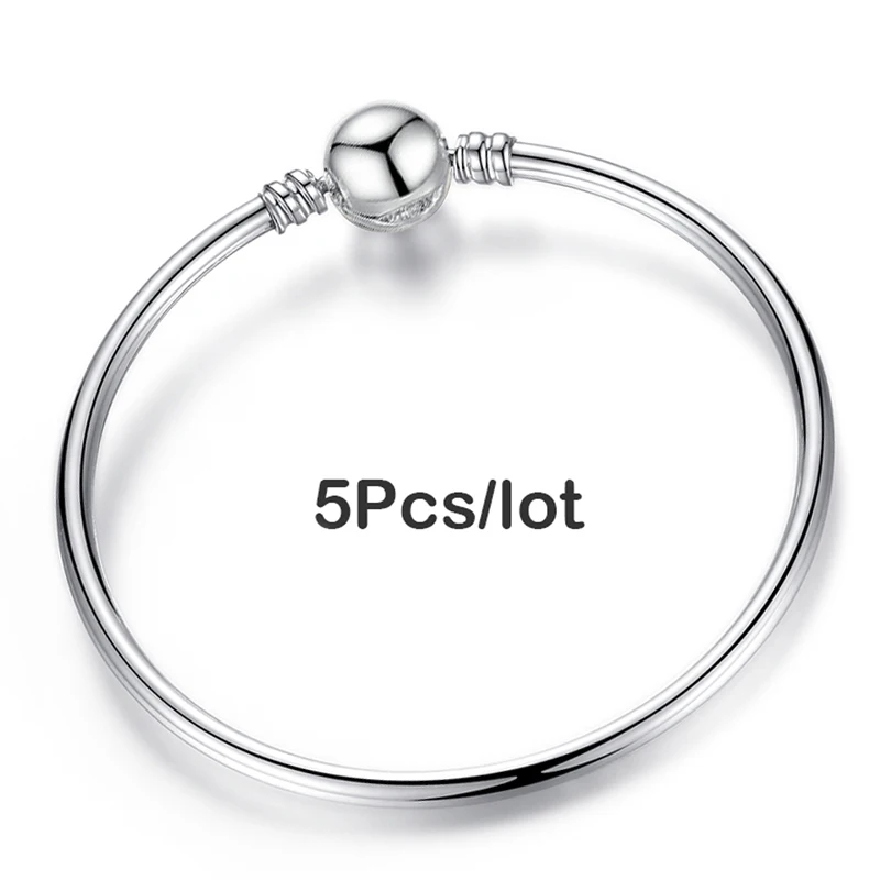 BAOPON 5 шт./партия Pulseira серебряный шарм браслеты и браслеты Femme в форме сердца простая цепочка тонкий браслет и браслет женские ювелирные изделия - Окраска металла: Светло-желтый, золотистый цвет