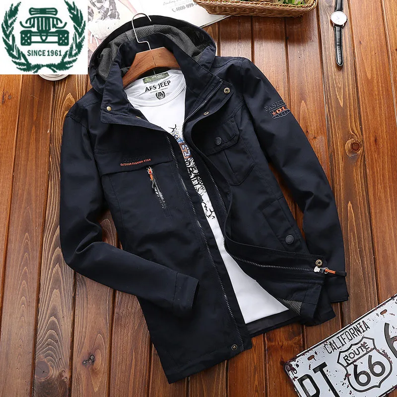 ZHAN DI JI PU бренд мужские ветровки куртки и пальто плюс размер 3XL 4XL 130|mens windbreaker
