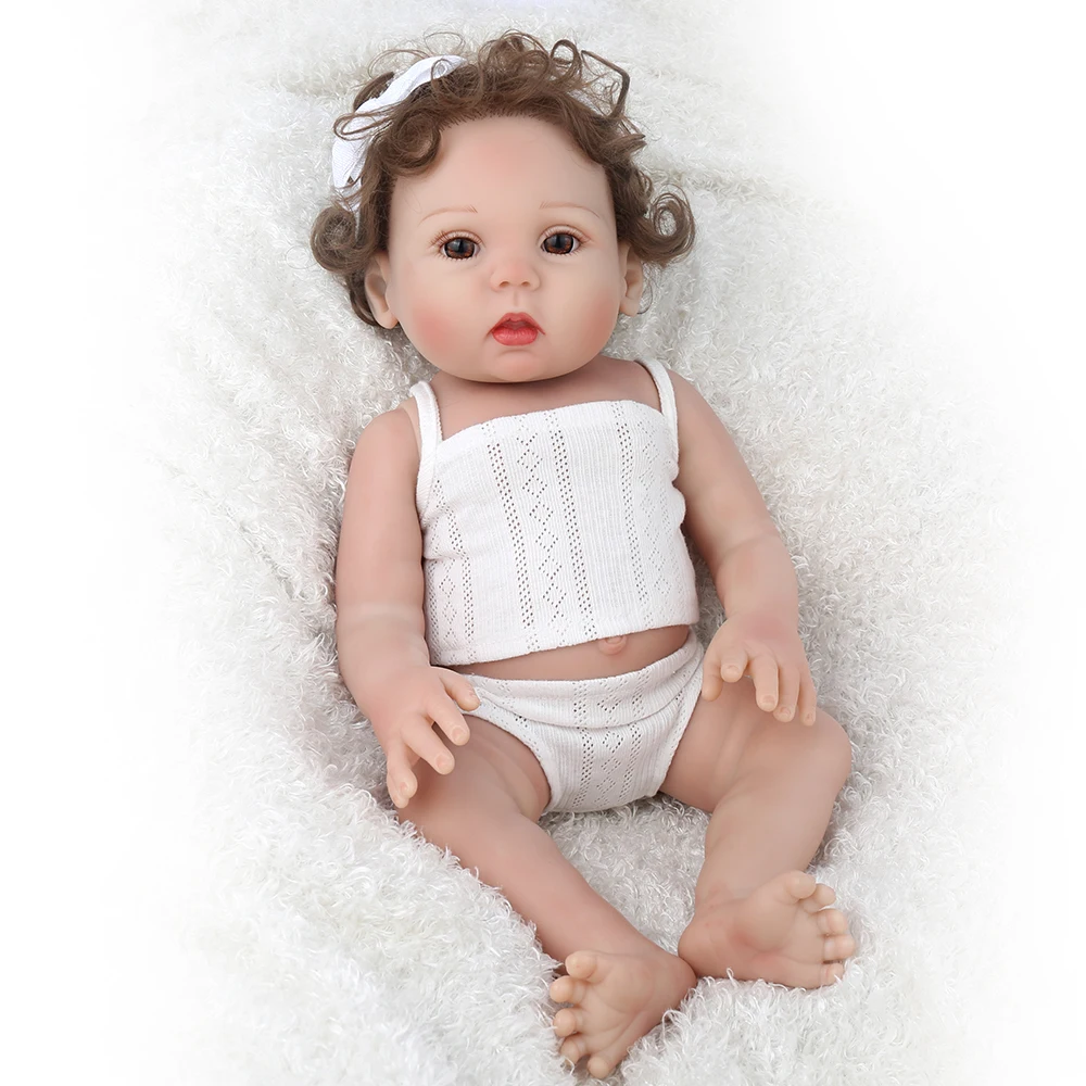 Кукла npk Reborn Baby 17 дюймов полный винил силикон inteiro reborn куклы игрушки для детей подарок bebes reborn 43 см куклы для новорожденных
