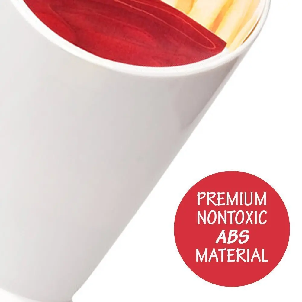 Белый пластиковый французский чип конус держатель чашки для салата чашка чая с