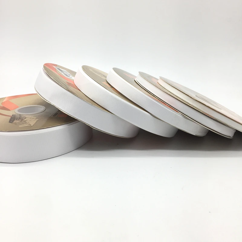 Лента высокого качества 5 ярдов 6/10/15/20/25/38/50 мм|grosgrain ribbon|ribbons for giftswhite grosgrain ribbon |