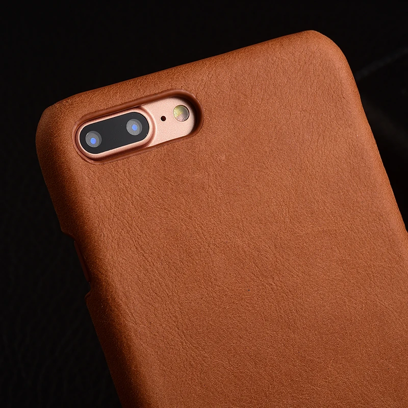 Чехол для iPhone 7 Plus KEZiHOME матовый из натуральной кожи жесткий задняя крышка Капа Apple