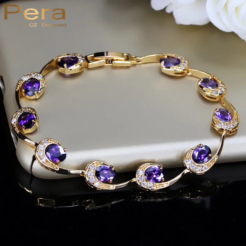 Женский браслет с фианитом в форме Луны 7 цветов|bracelets for|stone braceletbracelets for women |