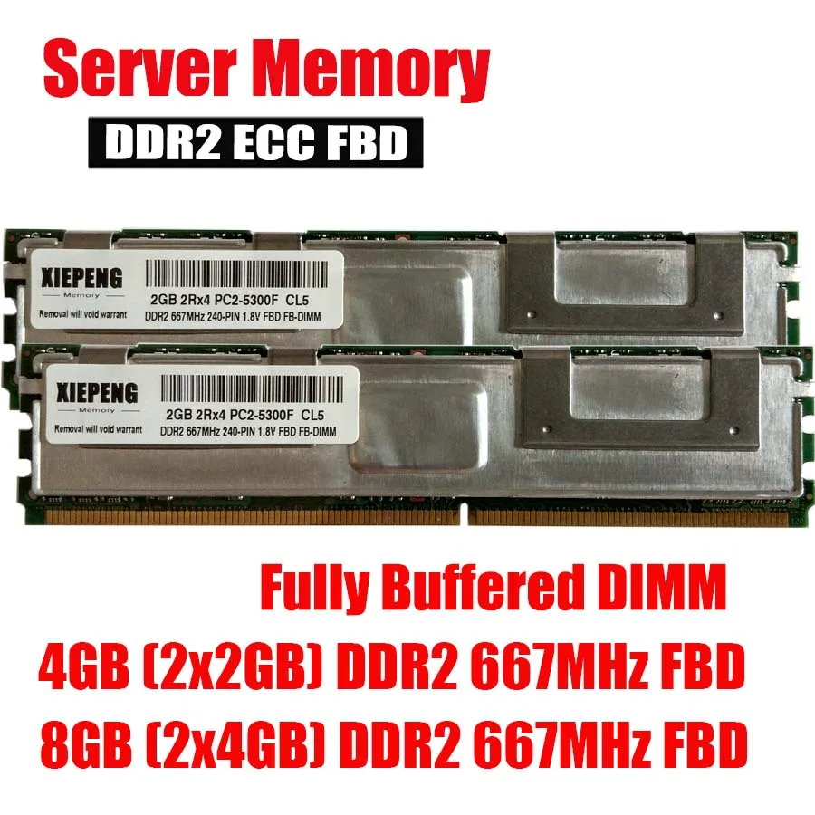 Серверная память DDR2 ECC 8 ГБ 16 667 МГц PC2 5300F 4 Гб полностью буфферизованный DIMM для MacPro3