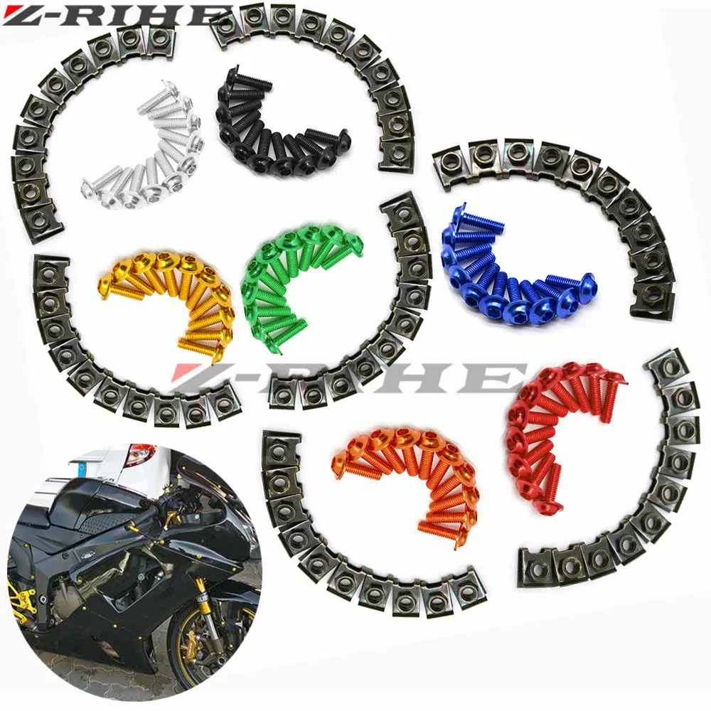 Винты для мотоцикла M6 10 шт. винты Honda varadero transalp vtx 1300 1800 CB600 BMW F800GS S1000RR|bmw f800gs|fairing