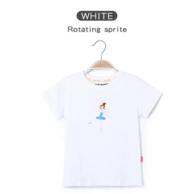 Gold Summer Girls Printed Shirt Kids Full Cotton T Shirt Short Sleeve Top Children Sport Yoga Jogging Fitness Tees Black White Pink - Color: Gold