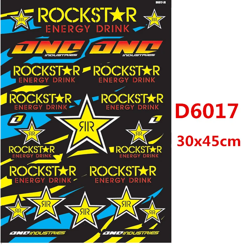 D6017 Водонепроницаемый DIY Череп Мотокросс Шлем Мотоцикл Декаль для автомобиля грузовика Графический велосипед виниловая наклейка скутер скейтборд гитара - Цвет: D6017