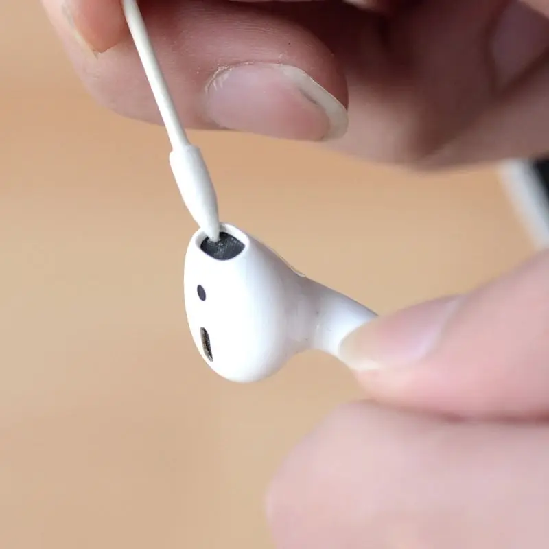 Хлопковый одноразовый инструмент для чистки палочек 25 шт. наушников AirPods
