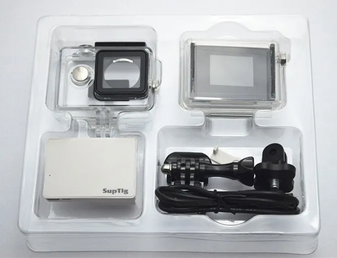 Крепление для камеры XiaomiYi Xiaoyi водонепроницаемый корпус коробка + светодиодный