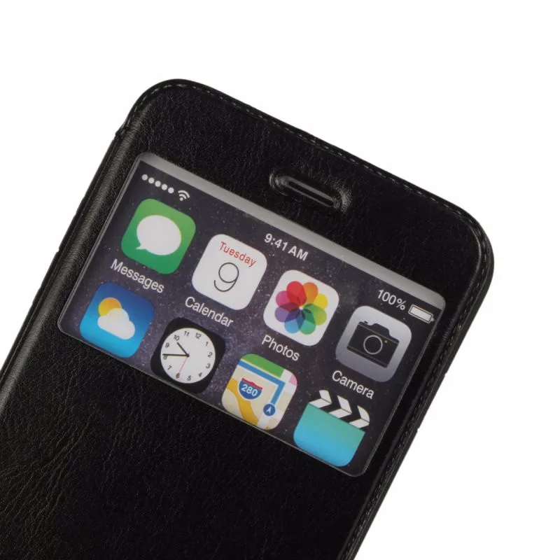 Чехол для телефона для iPhone 8, 7, 6S Plus, SE, 5S, чехол, сумка, умный ответ, Вид из окна, Магнитный Флип, кожаный чехол для iPhone 5SE, 5 S, 6, 7, 8