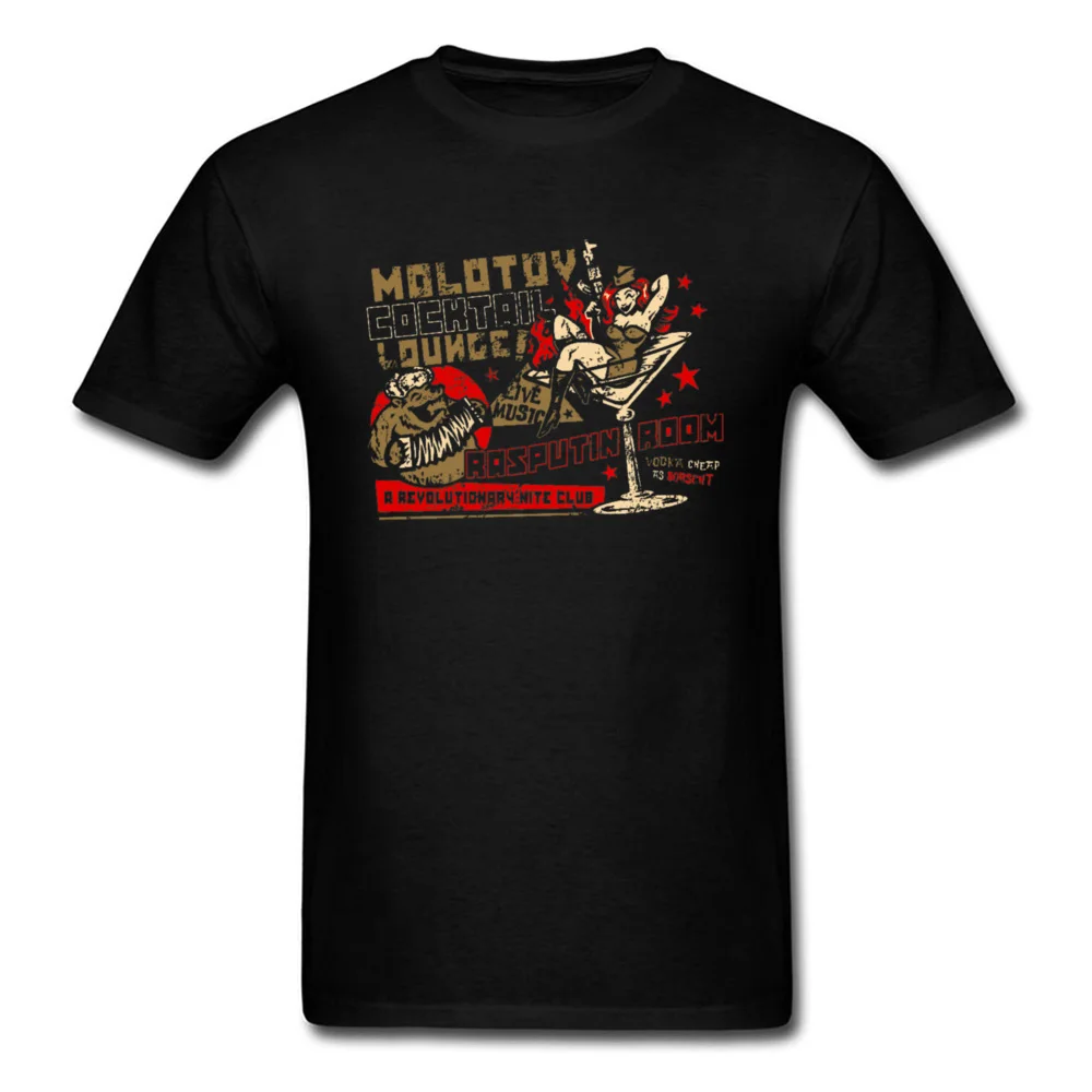 

Rasputin T-shirt Men Cocktail Party T Shirt CCCP Revolution Club Tshirt For Male Women Tops & Tees 100% Cotton Russia Camisa