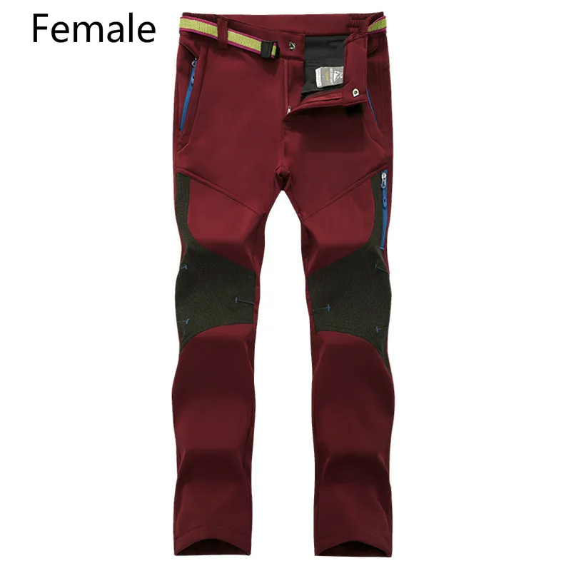 Зимние уличные штурмовые брюки для мужчин и женщин утолщенные теплые мягкие