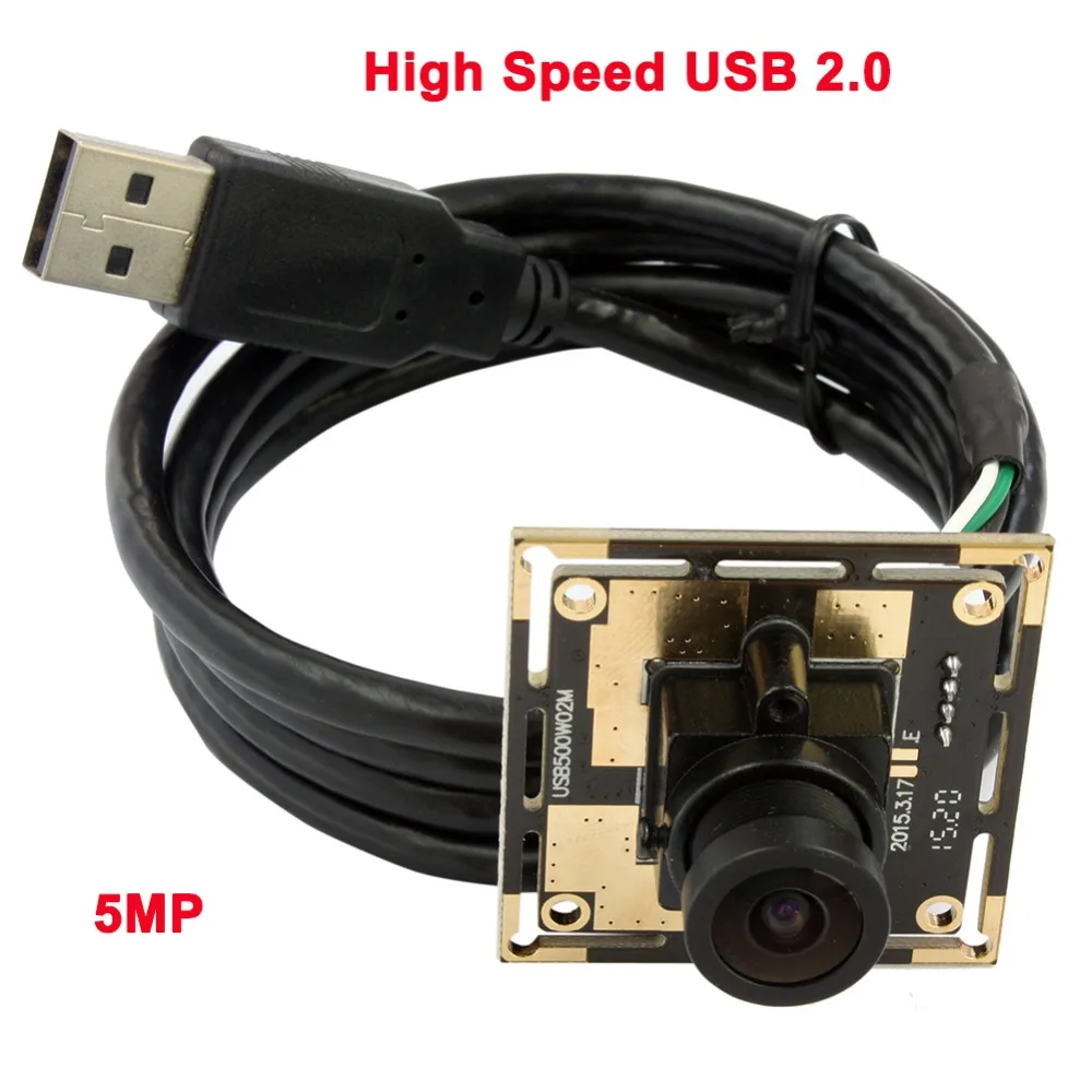 Камера видеонаблюдения ELP 5 Мп CMOS с фиксированным объективом|usb camera module|camera modulecctv