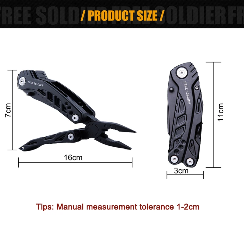 FREE SOLDIER outdoor sports tactical multifunctional folding combination EDC knife tool for survival camping|Уличные инструменты| |