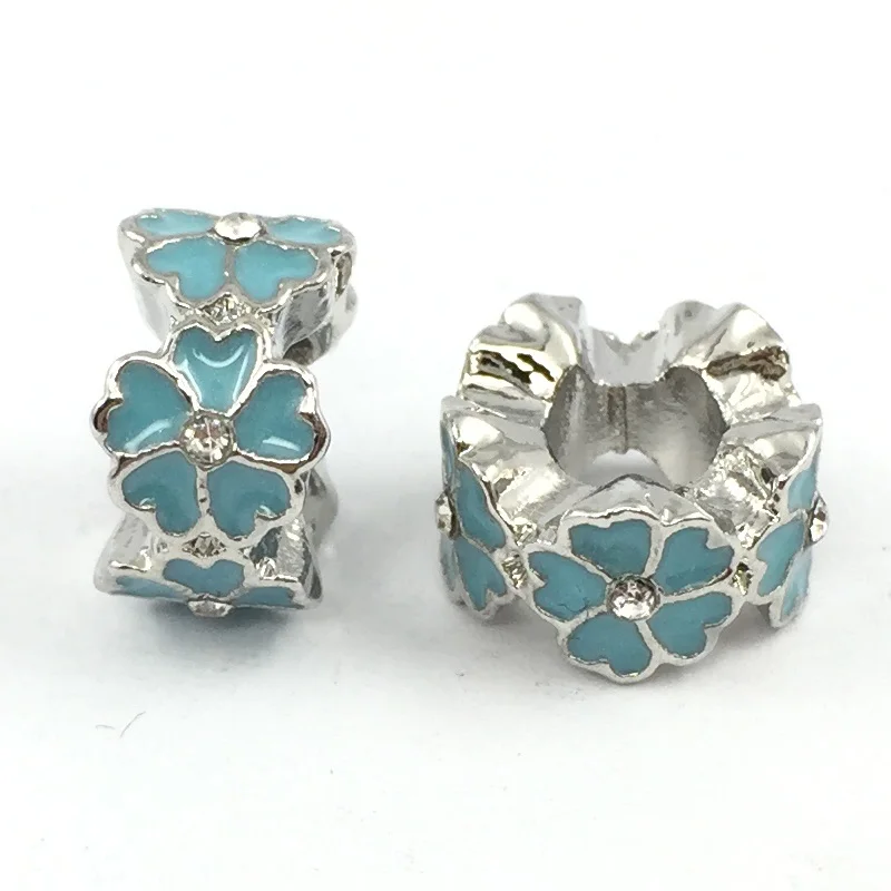 Примула Шарм с хрустальным цветком Европейский бисер Подходит амулеты Браслеты