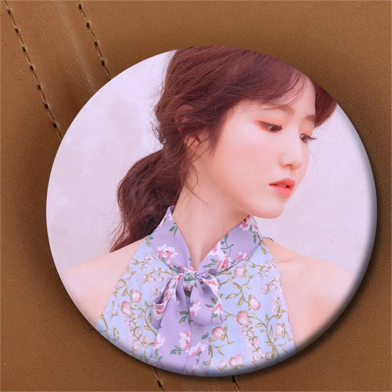 Youpop KPOP IZONE Броши 2-й Мини альбом HEARTIZ официальное фото из* одно сердце* из булавка значок для одежды шляпы рюкзак корсажи