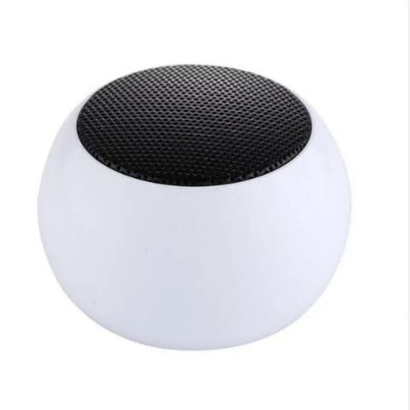 BM3D мини металлическая колонка с Bluetooth Беспроводной спикс стерео Бас Сабвуфер портативная музыкальная магнитола для телефона MP3 MP4 плеер - Цвет: Белый