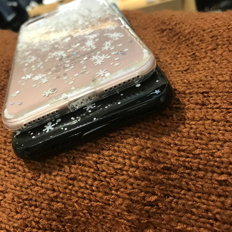 Роскошные Стразы с блестками Снежинка силиконовый чехол для iPhone 6 S 7 8 Puls X