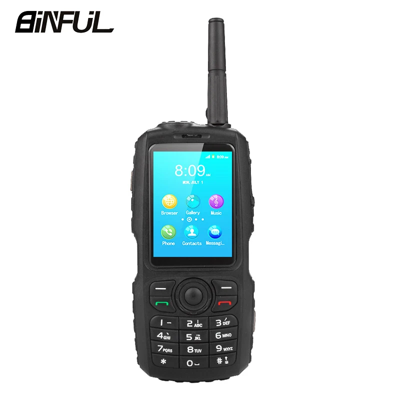 BiNFUL A17 Zello рация мобильный телефон IP67 Водонепроницаемый MT6572 Android смартфон 2G/3g две sim-карты русская клавиатура PTT радио - Цвет: Standard
