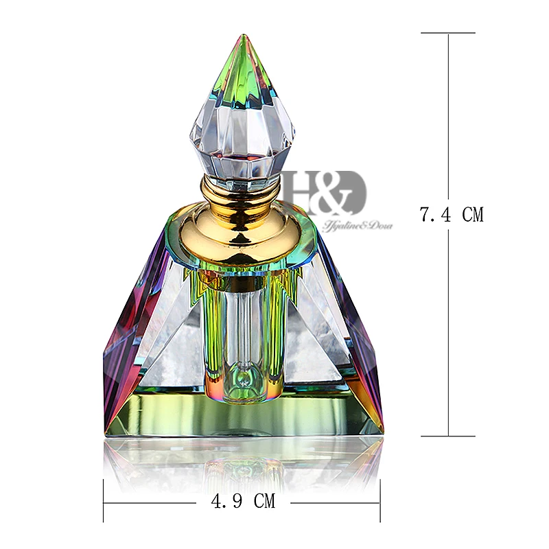 H& D винтажный мини хрустальный флакон духов ароматизированный ароматизатор контейнер для кошелька или путешествий многоразовый 3 мл