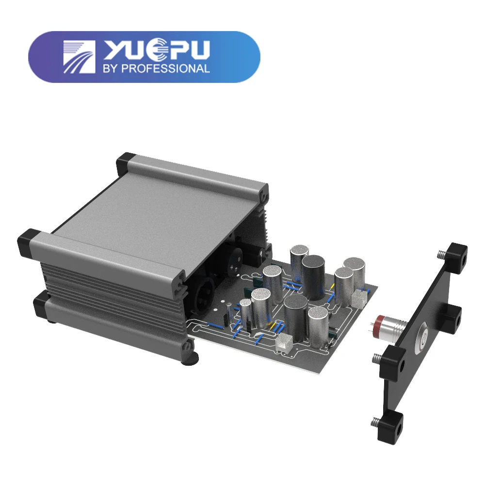 YUEPU фантомный источник питания для конденсаторного микрофона 48 В разъем XRL Canon