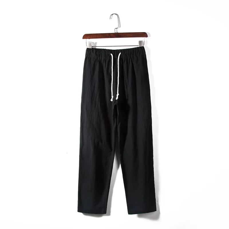 Мужской комплект повседневной одежды 2018 мужские китайские хлопковые льняные