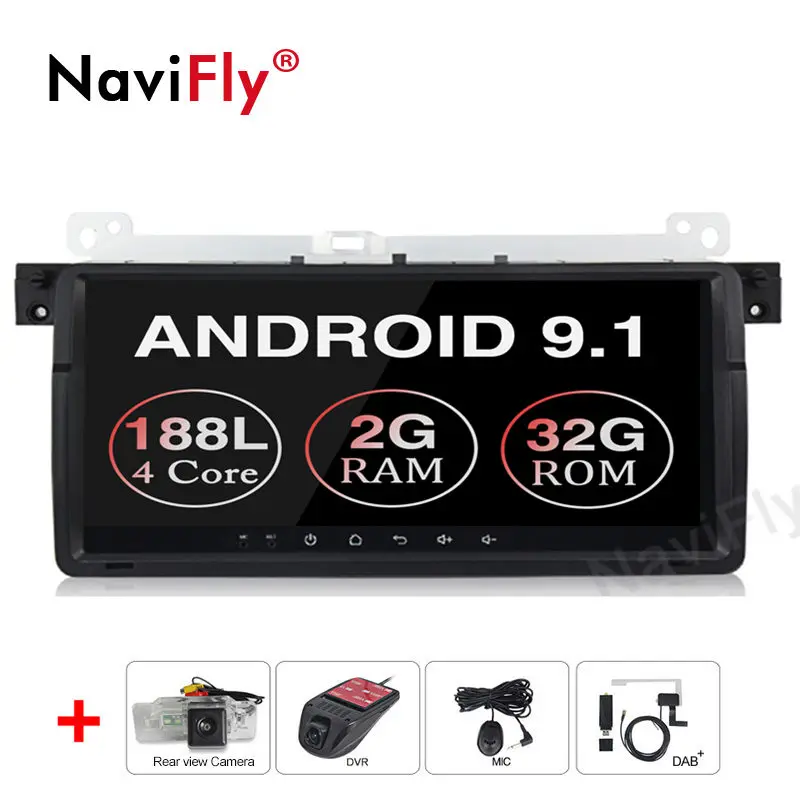 8 &quotAndroid 9 1 для BMW E46 318 325 320 M3 3 серии HD 1024*600 Автомобильный мультимедийный плеер