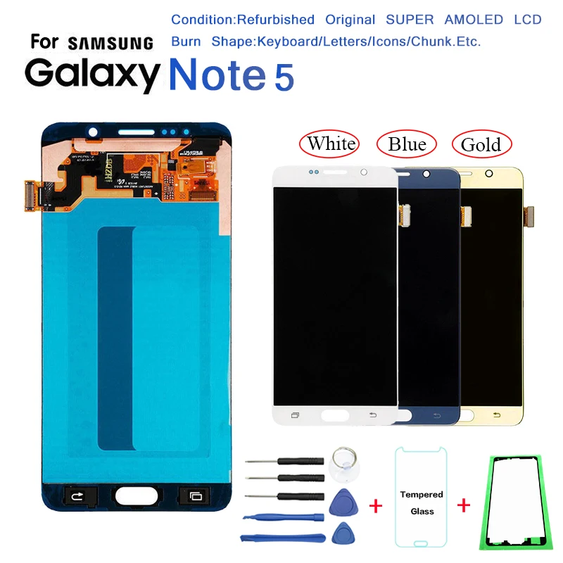 Оригинальный сменный ЖК экран для Samsung Note 5 N920 дисплей N920A N9200 дисплей|Экраны