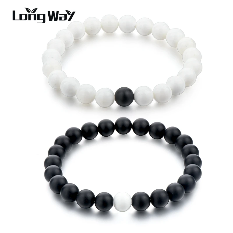 Модные браслеты LongWay лидер продаж ювелирные изделия 8 мм браслет с бусинами из