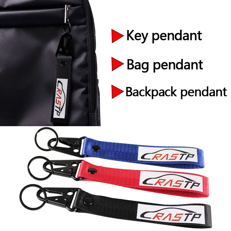 RASTP-Racing Буксировочные Ремни стиль брелок с гладким материалом из нержавеющей