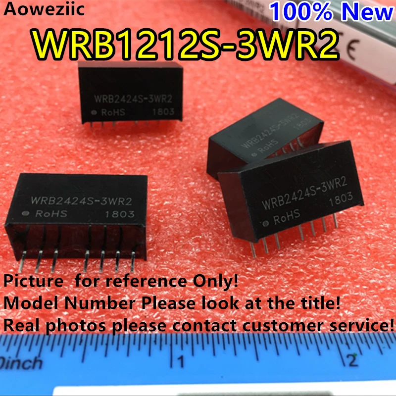 

Aoweziic 2PCS WRB1212S-3WR2 WRB1212S-3W New Original SIP7 Input: 9-18V Regulate OUT: 12V 0.25A DC-DC 1.5KV Voltage Isolate