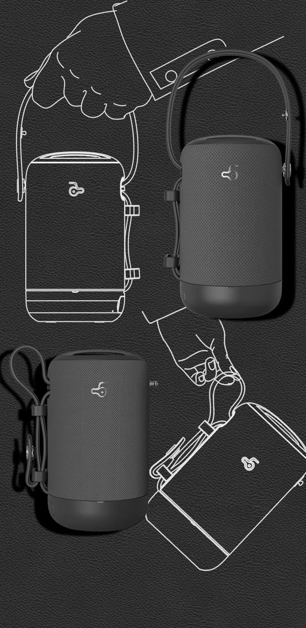 Водонепроницаемый Портативный беспроводной Bluetooth динамик сабвуфер стерео динамик s бас колонка с TF картой USB MP3 Воспроизведение музыки для телефона