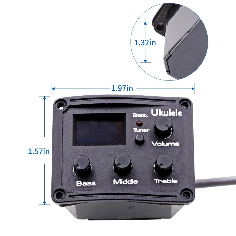 Высококачественное укулеле SevenAngel 3 полосный эквалайзер Усилитель