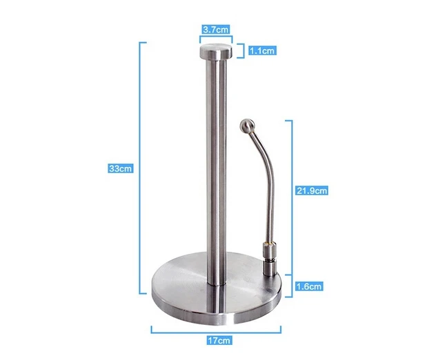 

stainless steel kitchen paper holder European paper roll holder double bar towel rack bathroom tissue box