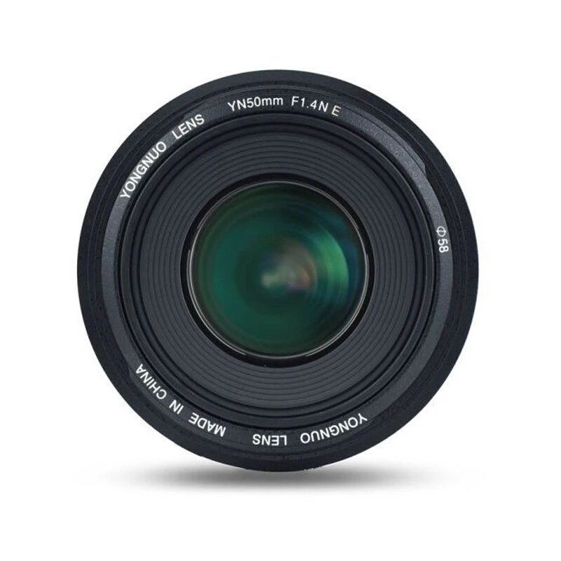 Объектив YONGNUO YN50mm F1.4 / F1.4N E Standard Prime Большая диафрагма ручной фокус AF объектив MF для