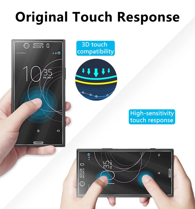 2 шт. 2.5D 0,26 мм для экрана из закаленного стекла Стекло для sony Xperia XZ1 компактный Экран протектор из закаленного стекла, Защитная пленка для sony XZ1 XZ1C