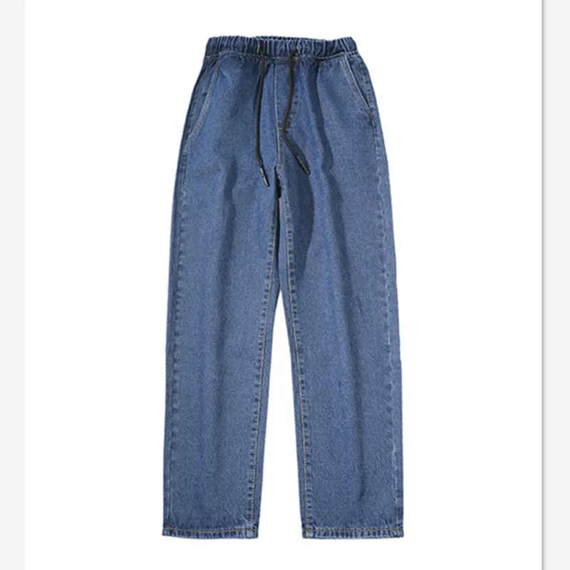 

Soft Comfortable Men's Clothes loose hip hop jeans men high street teenager pants Neutral streetwear jeans Trousers Stylish Men