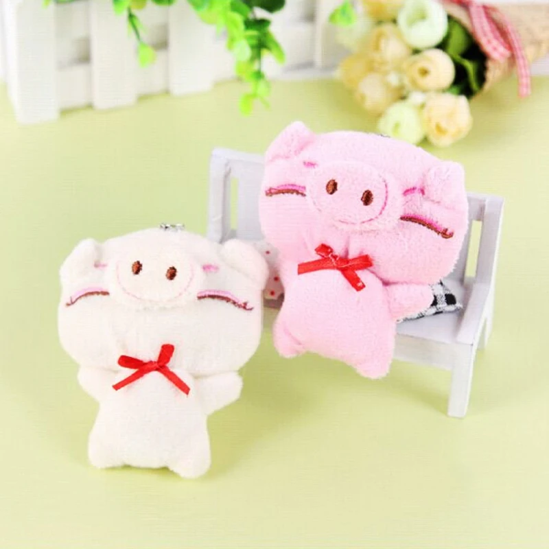 

2 шт. мультяшная маленькая кукла, плюшевая свинка, Маленькая подвеска для детей, подарок KWAII на свадьбу, кукла на день рождения, игрушки-живот...