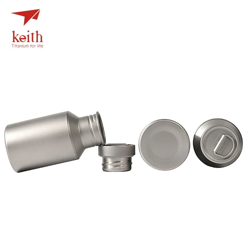 Походные чайники Keith для воды из титана с титановыми крышками походные