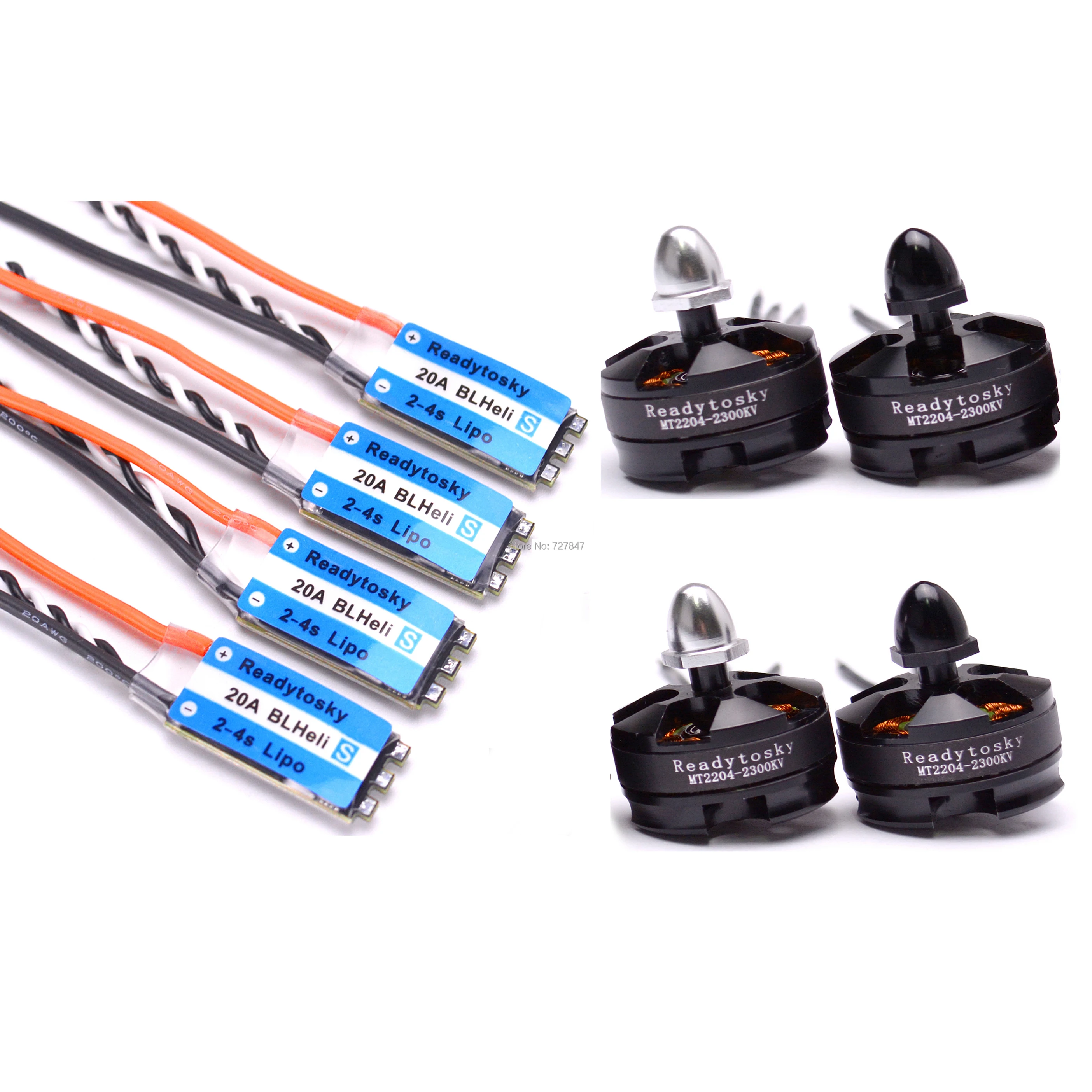 Мини blheli S 20A 2 4S ESC OPTO + MT2204 2204 2300KV бесщеточный мотор для мини квадрокоптера Mini 200 210