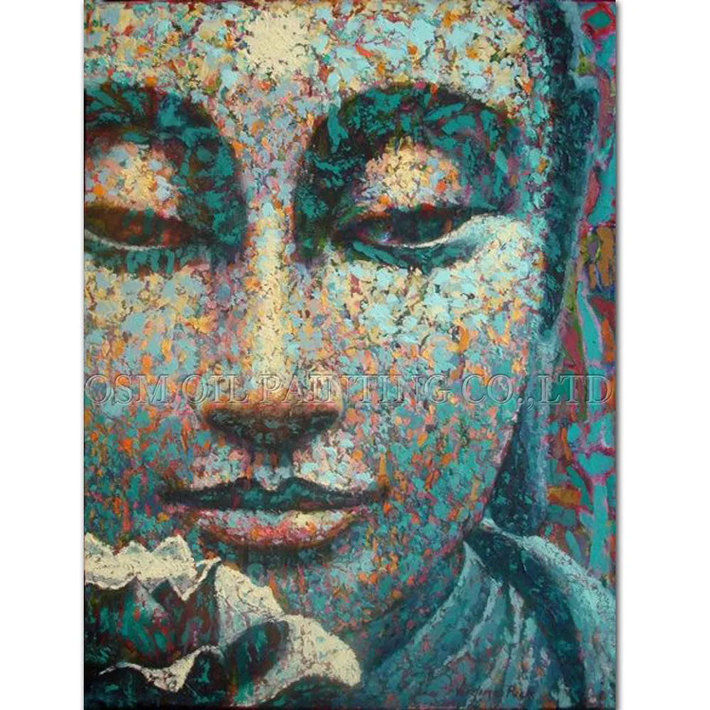 Dafen художник команда Прямая поставка высокое качество Абстрактная Будда портрет