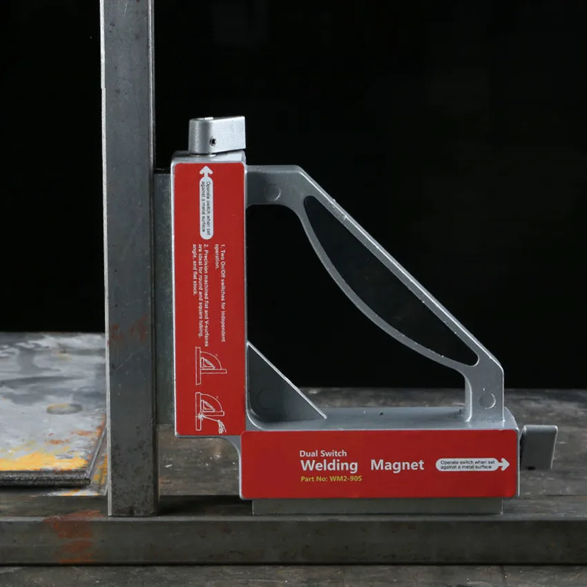 

Double Switch Neodymium Welding Magnets Strong NdFeB Magnetic Clamp Holder 50Kg Pulling Force Permanent Magnet 1pc