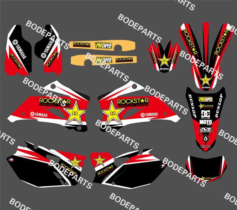 Красная звезда Новый стиль КОМАНДА ГРАФИКА и фоны наклейки Наборы подходит для