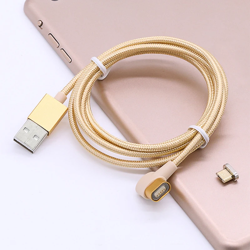 Sindvor Магнитный Кабель зарядного устройства микро-usb 90 градусов для Xiaomi Android мобильный телефон Быстрая зарядка l-образный магнит Microusb шнур для передачи данных