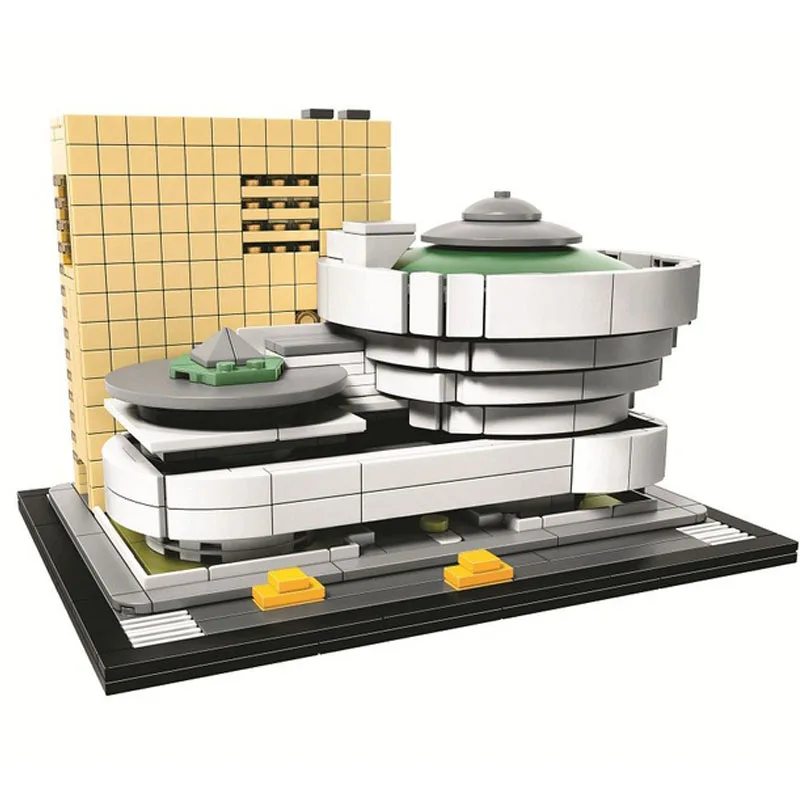 10676/10677/10678/10679 архитектурный конструктор Solomon R. Guggenheim музейная Модель Строительный блок кирпичи игрушки