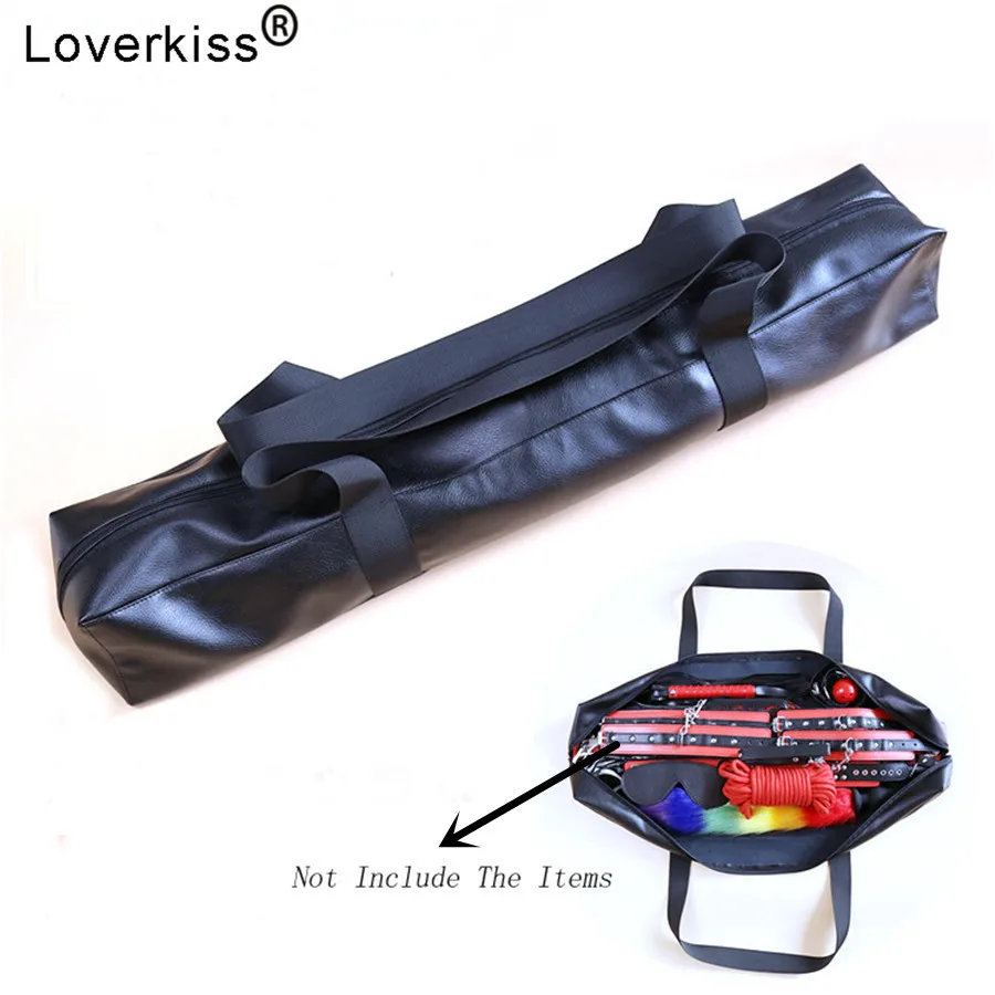 Секс товары Loverkiss черные игрушки для взрослых сумка хранения из искусственной