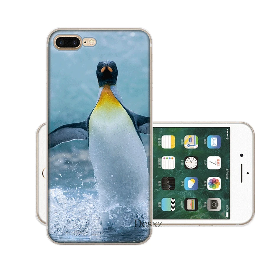 Милый пингвин полярный медведь чехол для мобильного телефона iPhone 7 8 6 6s Plus 11 Pro X XS