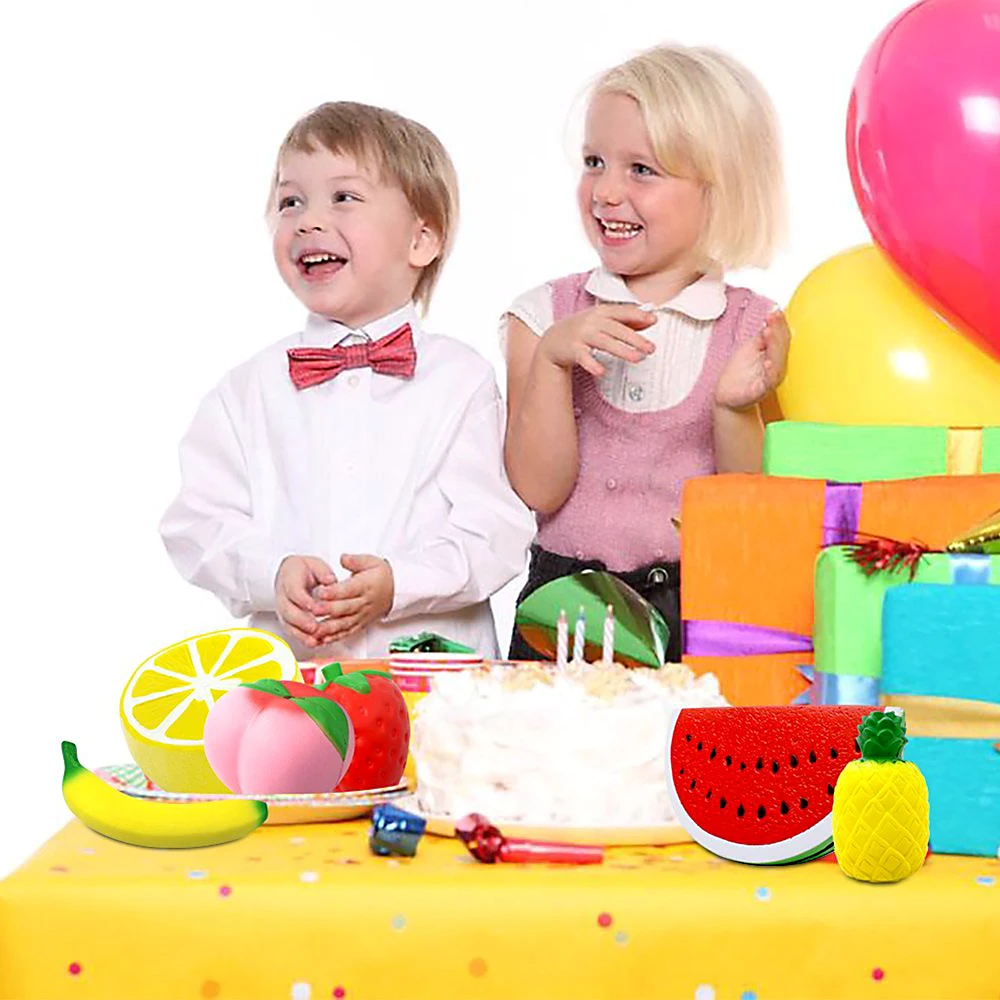 1 шт. мягкими Jumbo Арбузные мягкие фрукты Kawaii милые медленно поднимающийся Еда