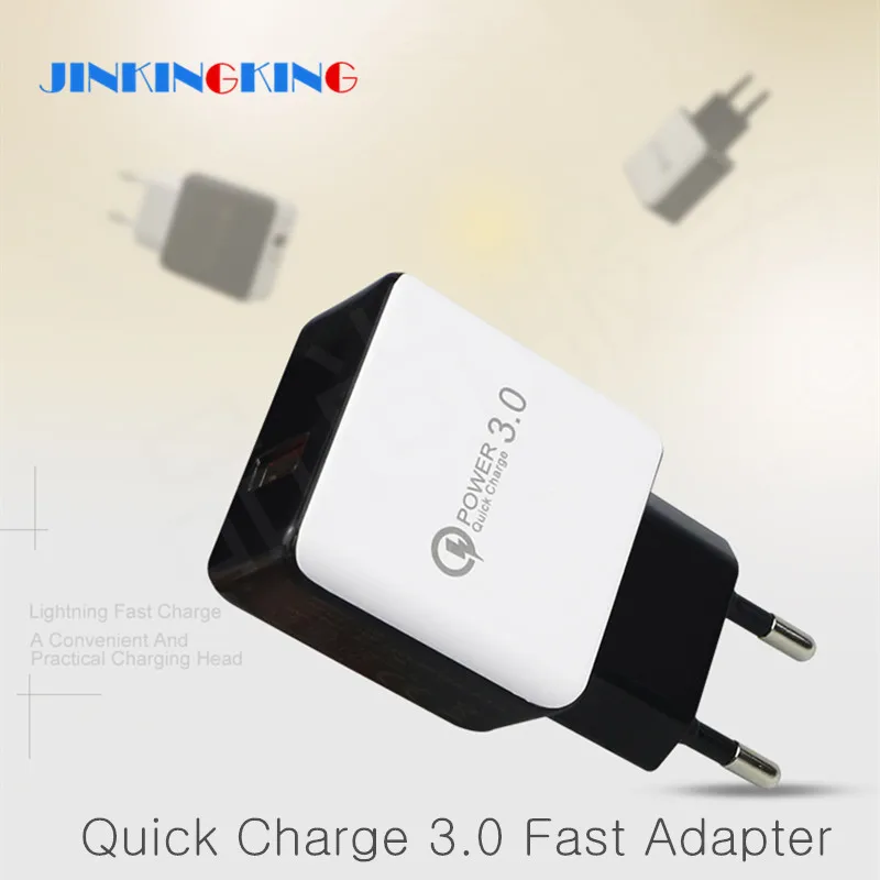 Универсальное зарядное устройство QC3.0 USB штепсельная вилка ЕС 18 Вт быстрая